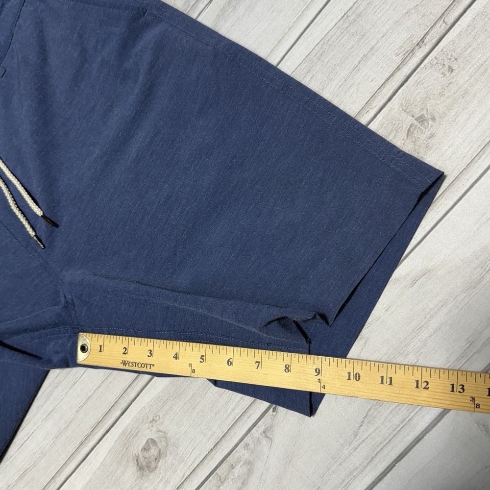 Faherty Shorts Mens 33 Blue Casual All Day Drawstring 8.5" Preppy Performance - Picture 7 of 8